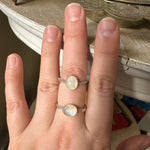 Load image into Gallery viewer, Moonstone and Sterling Silver Twig Ring
