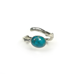 Load image into Gallery viewer, Turquoise and Sterling Silver Twig Wrap Ring
