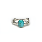 Load image into Gallery viewer, Turquoise and Sterling Silver Twig Ring
