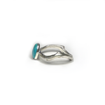 Load image into Gallery viewer, Turquoise and Sterling Silver Twig Ring
