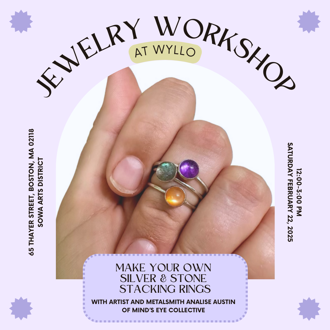 Jewelry Workshop: Silver & Stone Stacking Rings at WYLLO