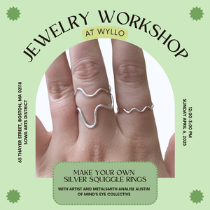 Jewelry Workshop: Silver Squiggle Rings at WYLLO