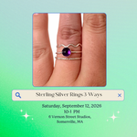 Load image into Gallery viewer, 9.12.26 Jewelry Workshop: Sterling Silver Rings 3-Ways at VERNON ST
