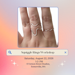 Load image into Gallery viewer, 8.22.26 Jewelry Workshop: Silver Squiggle Rings at VERNON ST STUDIOS
