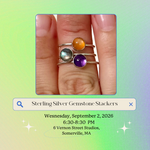 Load image into Gallery viewer, 9.2.26 Jewelry Workshop: Gemstone Stacking Rings at VERNON ST STUDIOS
