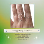 Load image into Gallery viewer, 3.23.26 Jewelry Workshop: Silver Squiggle Rings at VERNON ST STUDIOS
