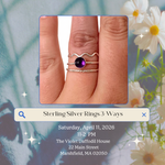 Load image into Gallery viewer, 4.11.26 Jewelry Workshop: Sterling Silver Rings 3-Ways at THE VIOLET DAFFODIL HOUSE
