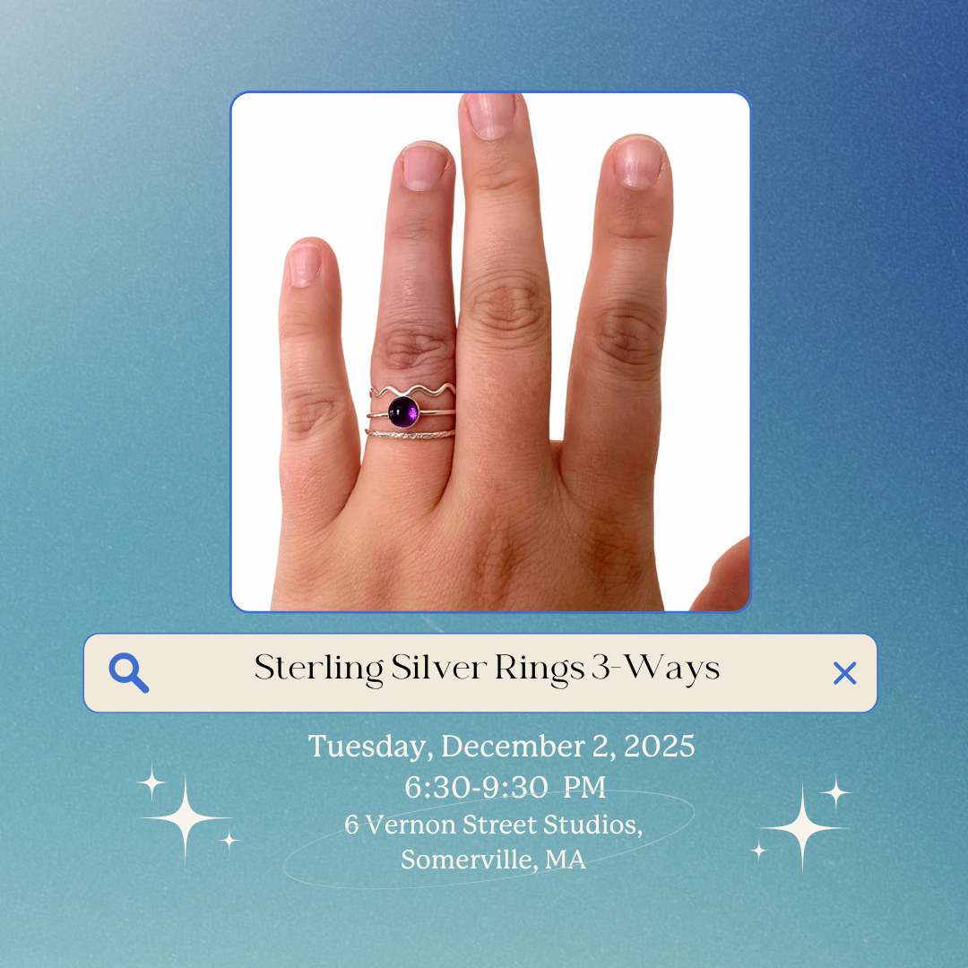 Jewelry Workshop: Sterling Silver Rings 3-Ways at VERNON ST