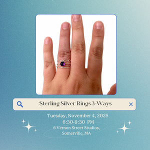 Jewelry Workshop: Sterling Silver Rings 3-Ways at VERNON ST STUDIOS
