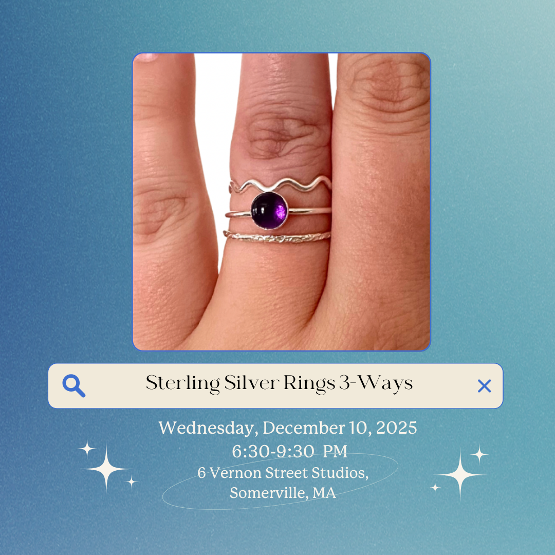 Jewelry Workshop: Sterling Silver Rings 3-Ways at VERNON ST