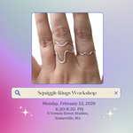 Load image into Gallery viewer, Jewelry Workshop: Silver Squiggle Rings at VERNON ST STUDIOS
