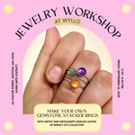 Load image into Gallery viewer, Jewelry Workshop: Silver &amp; Gemstone Stacking Rings at WYLLO
