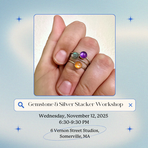 Jewelry Workshop: Gemstone Stacking Rings at VERNON ST STUDIOS