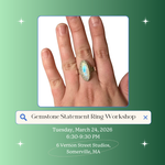 Load image into Gallery viewer, 3.24.26 Jewelry Workshop: Gemstone Statement Rings at VERNON ST STUDIO
