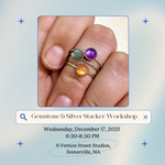 Load image into Gallery viewer, Jewelry Workshop: Gemstone Stacking Rings at VERNON ST STUDIOS
