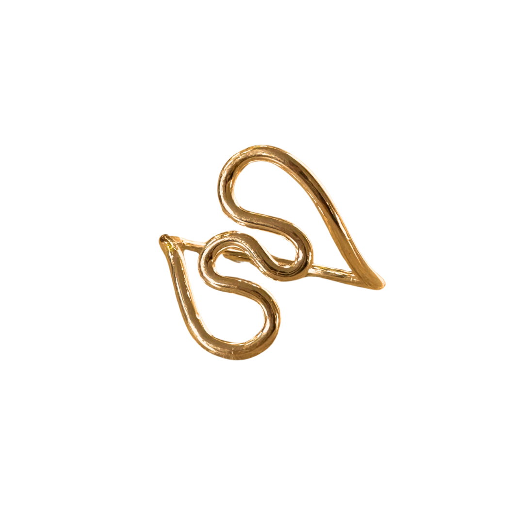 (WS) Vertical Squiggle Ring